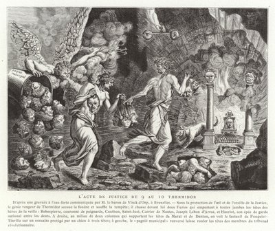 O ato de justiça de 9-10 Thermidor (27-28 de julho de 1794) de French School