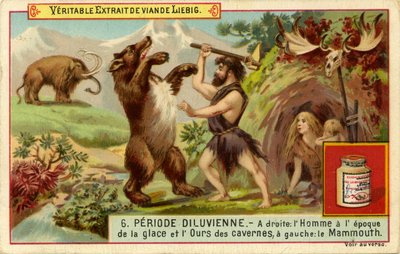 O Período Antediluviano, Cartão Liebig de French School