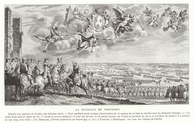 A Batalha de Fontenoy, Guerra da Sucessão Austríaca, 1745 de French School
