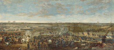A Batalha de Leipzig, 18 de outubro de 1813 (ver 161783 para detalhes) de French School