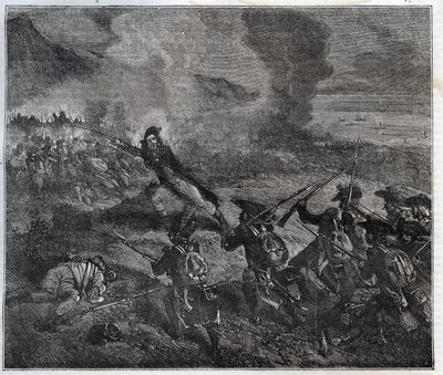 A Batalha de Loano ocorreu em 23-24 de novembro de 1795 durante a Guerra da Primeira Coligação - Nova Enciclopédia Nacional de Maurice La Charest - 1870 - de French School