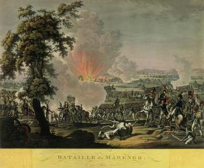 A Batalha de Marengo, 14 de junho de 1800 de French School