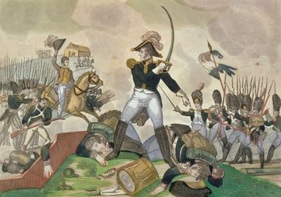 A Batalha de Waterloo, 18 de junho de 1815 de French School