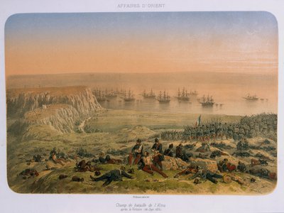 O Campo de Batalha de Alma depois da Vitória, 20 de setembro de 1854 de French School
