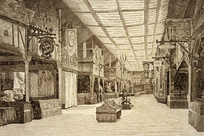 O Bazar de la Charité em Paris antes do incêndio em 4 de maio de 1897 de French School