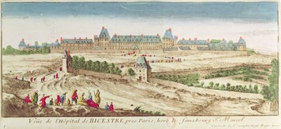 O asilo de Bicetre em Paris, 1710 de French School