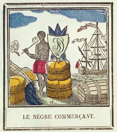 O Negociante Negra, placa 529 de Les Petits Metiers (xylograph) de French School