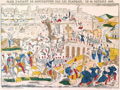 A captura de Constantino pelos franceses em 13 de outubro de 1837 de French School