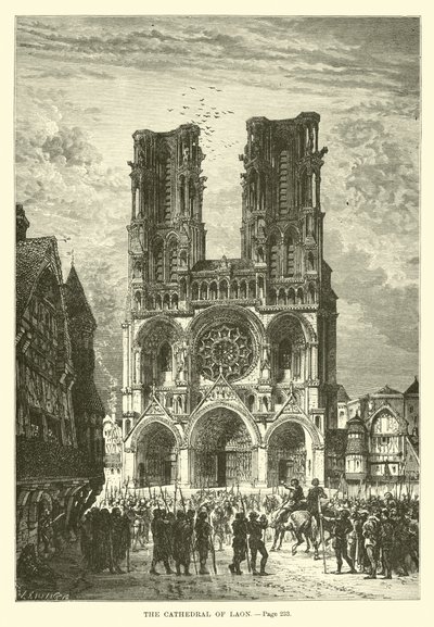 A, catedral, de, laon de French School