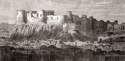 A Cidadela de Herat e Qala Iktyaruddin, Herat, Afeganistão, da 