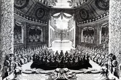 O Teatro Comédie-Francaise, 1675 de French School