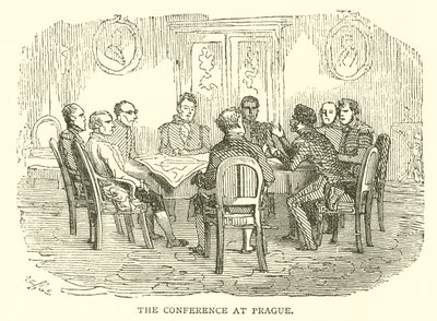 A Conferência em Praga (gravura) de French School