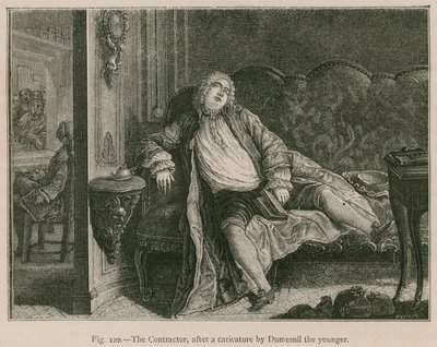 O contratante, depois de uma caricatura de Dumesnil, o jovem de French School