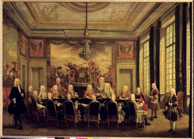 O Conselho de Regência para a Minoria de Luís XV (1710-74) de French School