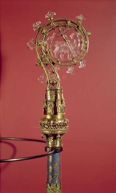 O Crozier das Abadessas do Convento Cisterciense Abbaye du Lys (prata dourada e cristal de rocha) de French School
