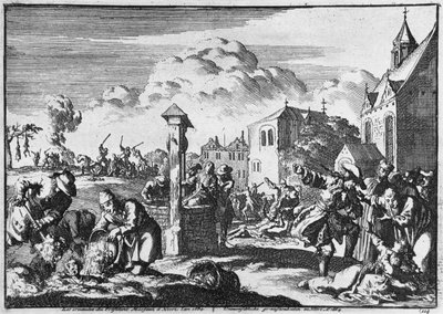 A Crueldade do Presidente Marsaut em Niort contra os protestantes, 1684 de French School