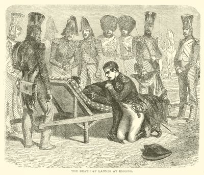 A Morte de Lannes em Essling (gravura) de French School