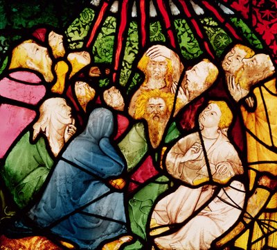 A descida do Espírito Santo, c.1400 de French School