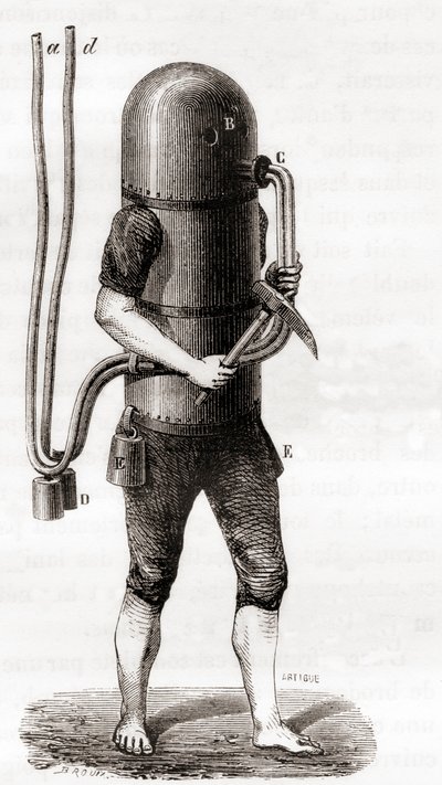A Máquina de Mergulho de Karl Heinrich Klingert de French School