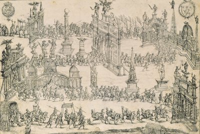 A entrada de Henri IV (1553-1610) em Lyon, 4 de setembro de 1595 de French School