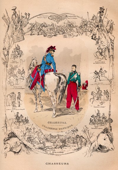 O Armee francês sob o Reino de Louis Philippe de 1830 a 1848 - Chasseurs et chasseurs d
