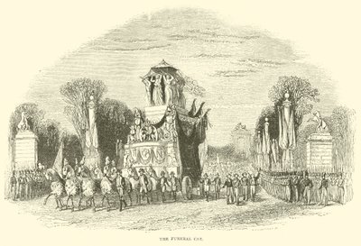 O carro funerário (gravura) de French School