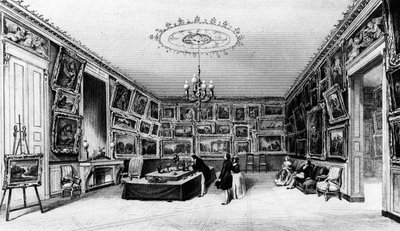 A Galeria Durand-Ruel, 103, rue des Petits-Champs, Paris, 2ª metade do século XIX de French School