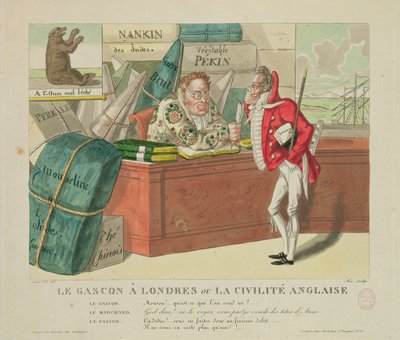 O Gascon em Londres, ou English Civility, 1806 de French School