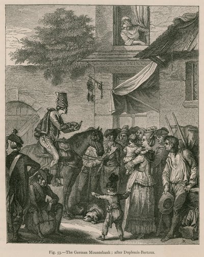 O Mountebank alemão; depois de Duplessis-Bertaux de French School
