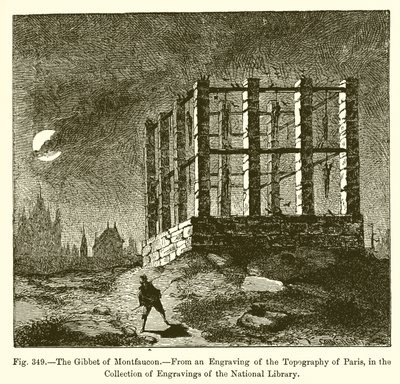 O Gibbet de Montfaucon de French School