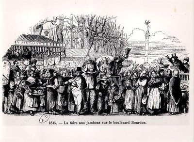 A Feira do Presunto na Boulevard Bourdon, Paris de French School