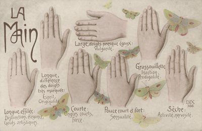 A Mão (cor litho) de French School
