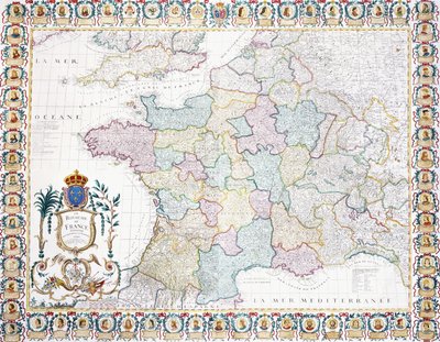 O Reino da França se dividiu em governos locais, 1751 de French School