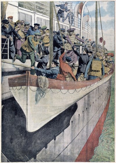 A lição do SS Titanic: Exercício de bote salva-vidas num navio de passageiros de French School