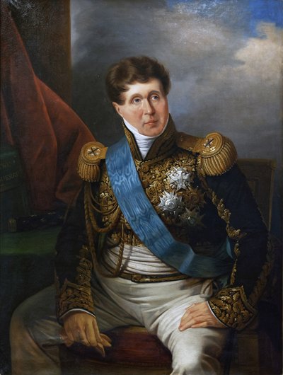 The Marechal Victor, Duque de Bellune, c.1823-40 (óleo sobre tela) de French School