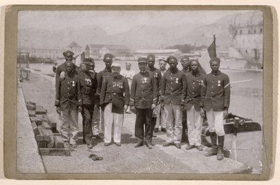 A Missão Marchand, que partiu de Loango, no Congo, e alcançou Fachoda, Sudão, 1897-98 de French School