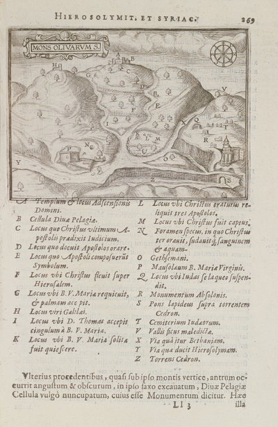 A montagem das azeitonas, Jerusalém viagem de Jerusalém por J. Cotovico, 1619 de French School
