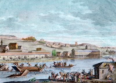 O Nantes Drowning, reino do terror, 1793 de French School