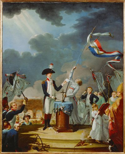 O juramento do general Lafayette por ocasião da celebração da Federação ... de French School