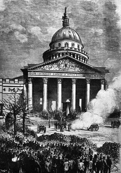 O Paris Panthéon como o QG da Comuna de Paris, C19th final de French School