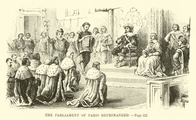 O Parlamento de Paris repreendeu de French School