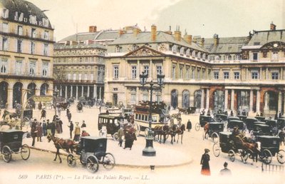 A Place du Palais Royal em Paris, 1910 de French School