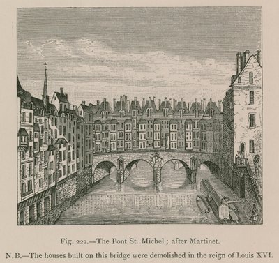 O Pont St. Michel; depois de Martinet de French School