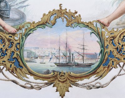O Porto de Sebastopol, 1854 de French School
