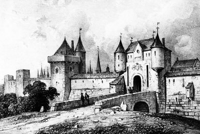 Porte Saint-Honoré, Paris no século XIII de French School