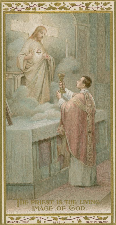 O sacerdote é a imagem viva de Deus de French School