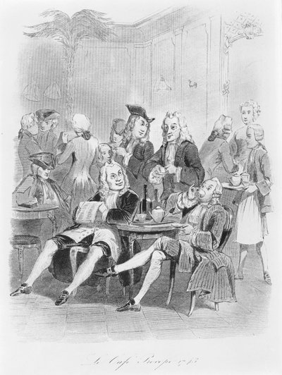 O Procope em 1743, c.1840 de French School