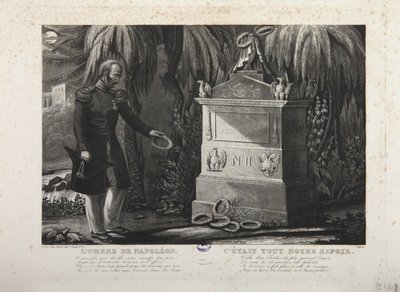 A sombra de Napoleão, tumba de Napoleão II de French School
