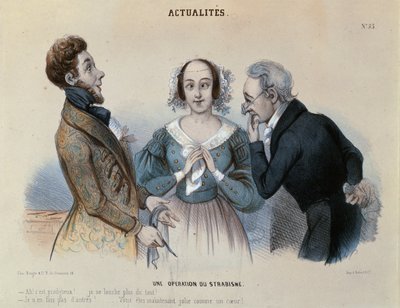 A operação de estrabismo, c.1840 de French School