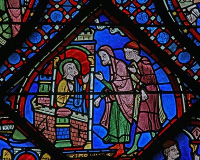 The St James Window: aborda pessoas da prisão (w5) de French School